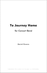 To Journey Home Concert Band sheet music cover